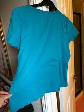 Bright Teal Short Sleeve Top